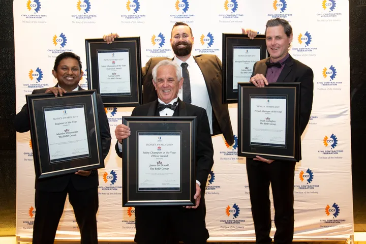 BMD employees recognised at Civil Contractors Federation New South Wales People Awards