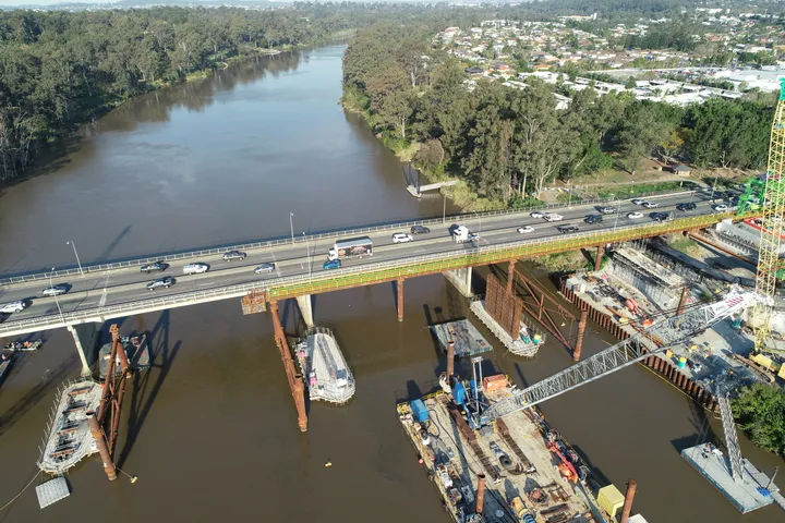 The Centenary Bridge Upgrade in December 2024