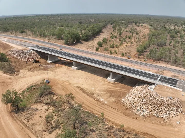 The new Brooking Channel Bridge has been delivered ahead of schedule by the Fitzroy Bridge Alliance