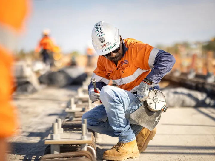 More than 160 local Aboriginal workers were employed on the project