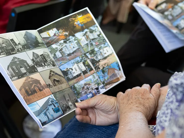 The history of the church was spoken about at the official opening ceremony