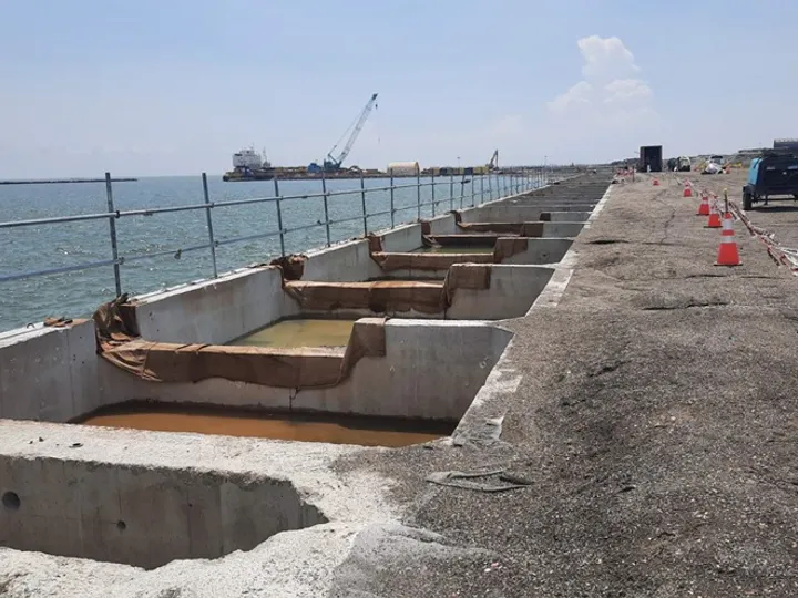 Prime BMD works at the MICT Berth 7 – Southern Yard Extension in Manila, Philippines